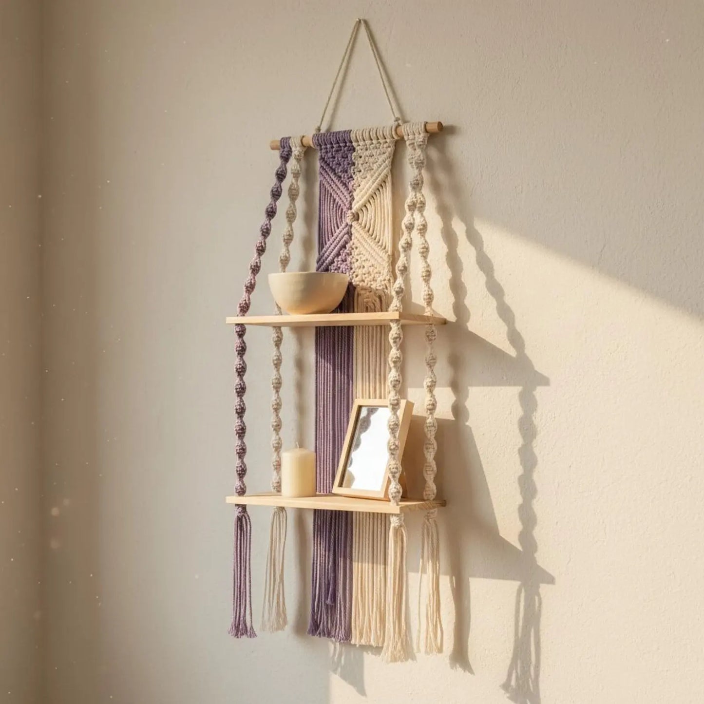 Macramé Shelf