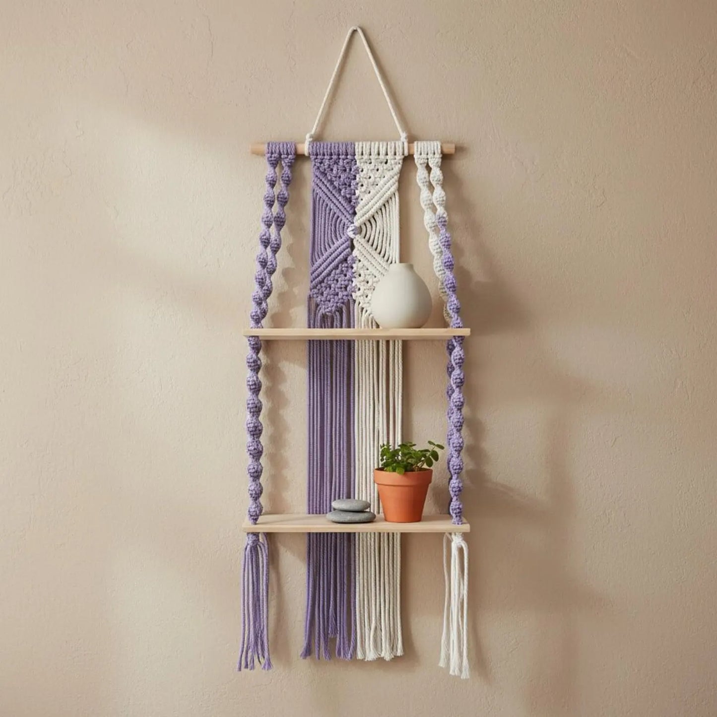Macramé Shelf