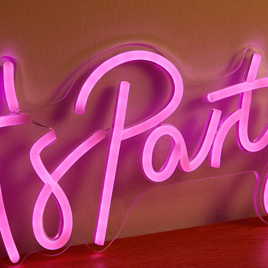 "Let's Party" Neon Sign