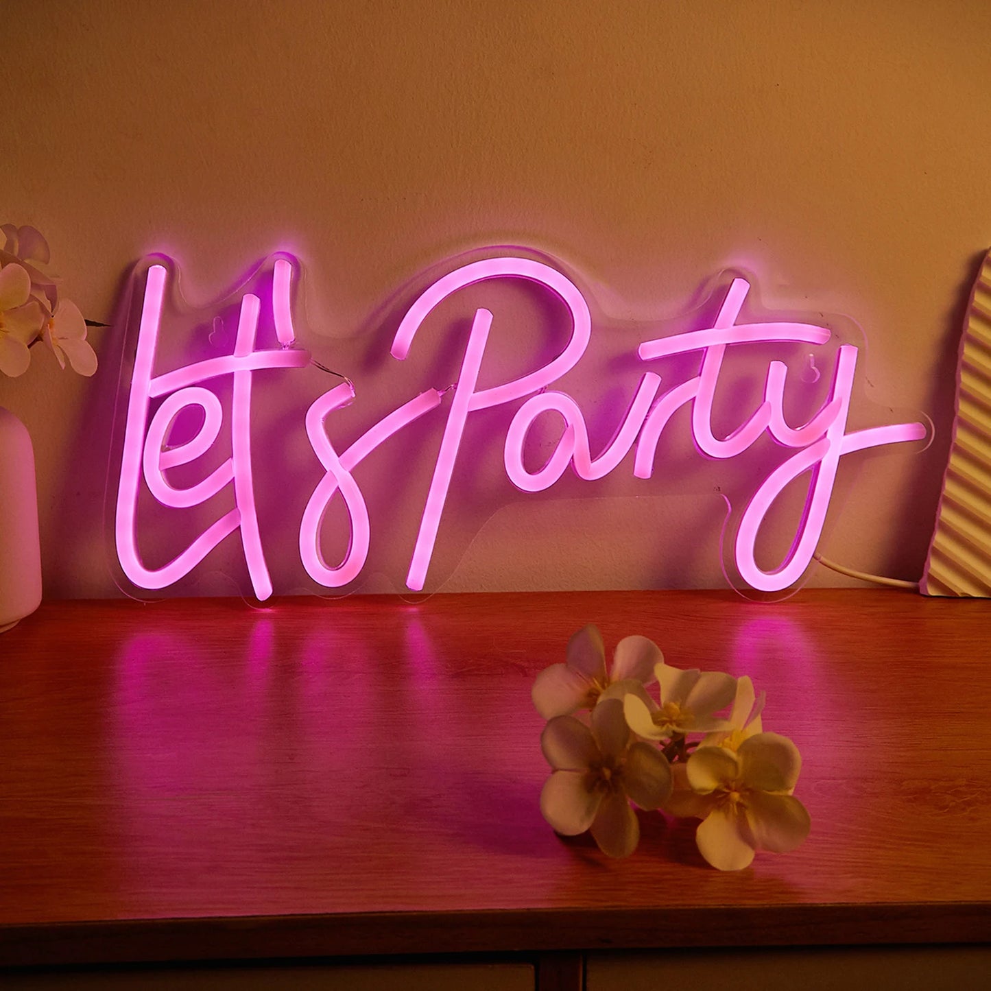 "Let's Party" Neon Sign