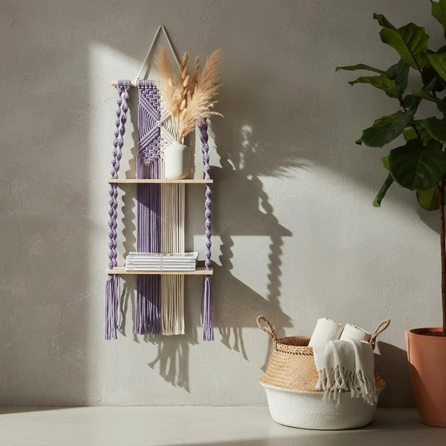 Macramé Shelf