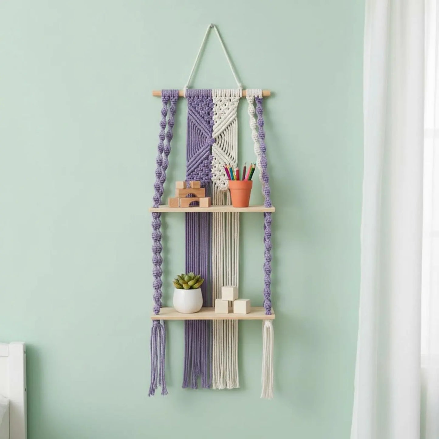 Macramé Shelf